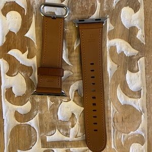 Brown Leather Apple Watch band